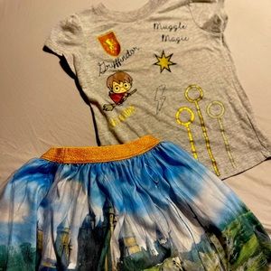 5T Harry Potter shirt/tutu skirt set